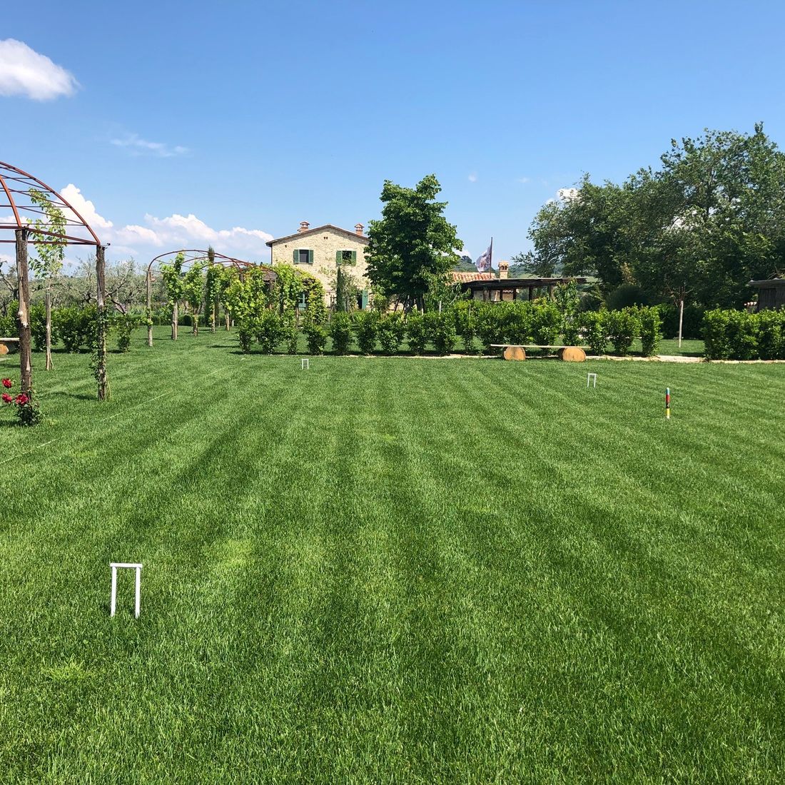 Todi Croquet lawn